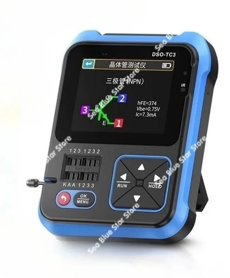 Three-in-one multi-function oscilloscope DSO-TC3 handheld small transistor detection signal generator
