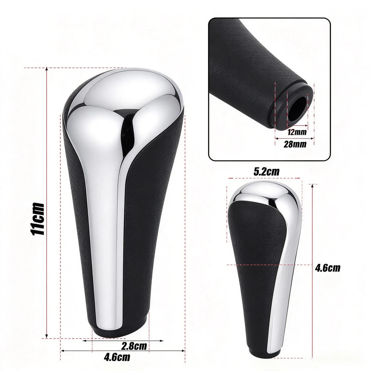 Auto Gear Shift Knob For Peugeot 206 207 307 308 408 508 2008 For Citroen C2 C3 C4L C5 Picasso Elysee C-Triomphe Replacement view 4