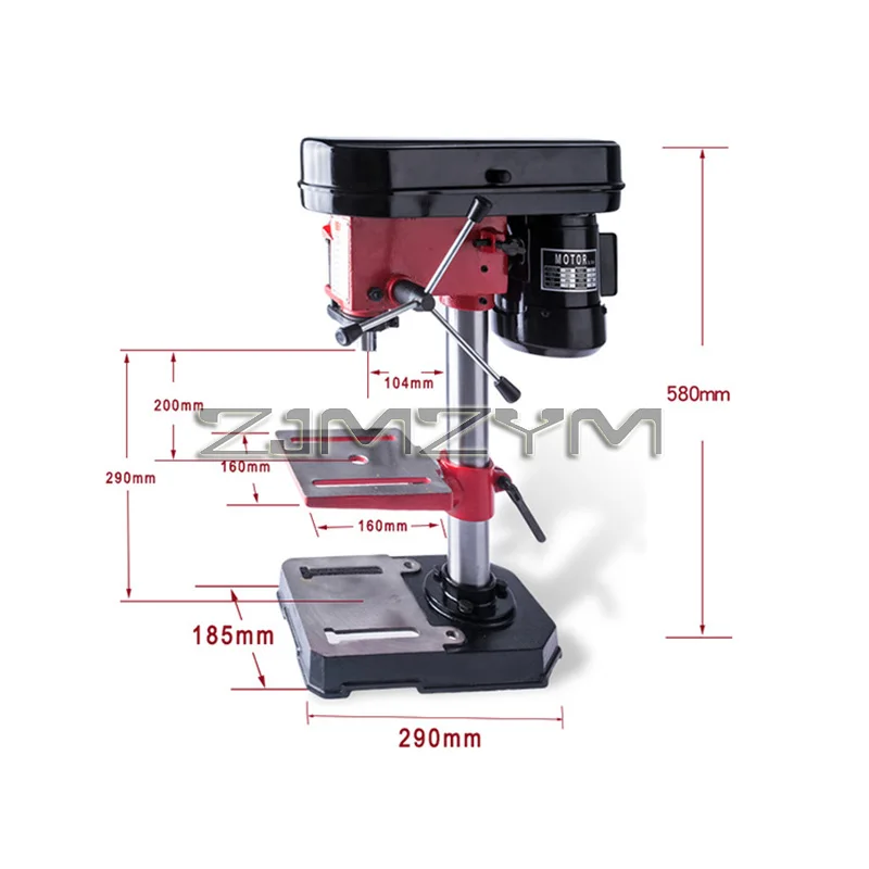 350W Multifuctional Benchtop Type Drill,Press Safe 5 Speed Drill,Electric Drilling Machine 220V