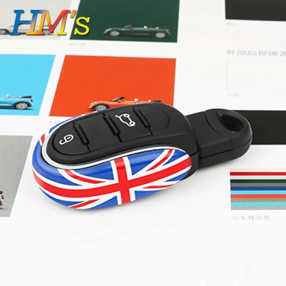 Auto Styling Legering Sleutel Case Cover Chain Union Jack Voor Mini Cooper JCW F54 F55 F56 F57 F60 Clubman Countryman Auto accessoires