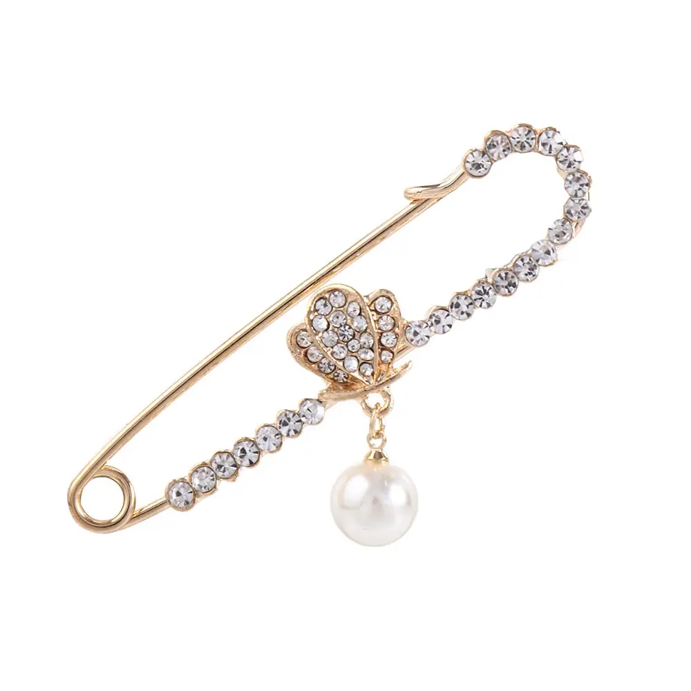 للنساء فتاة معطف أنيق دبوس الأمان حجر الراين المينا سبيكة القوس فراشة الصدار مجوهرات اكسسوارات دبابيس دبوس