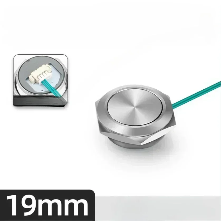 

Металлический кнопочный переключатель с самовозвратом, сверхкороткий, 19 мм, с водонепроницаемым рейтингом IP65, подходит для электронных устройств