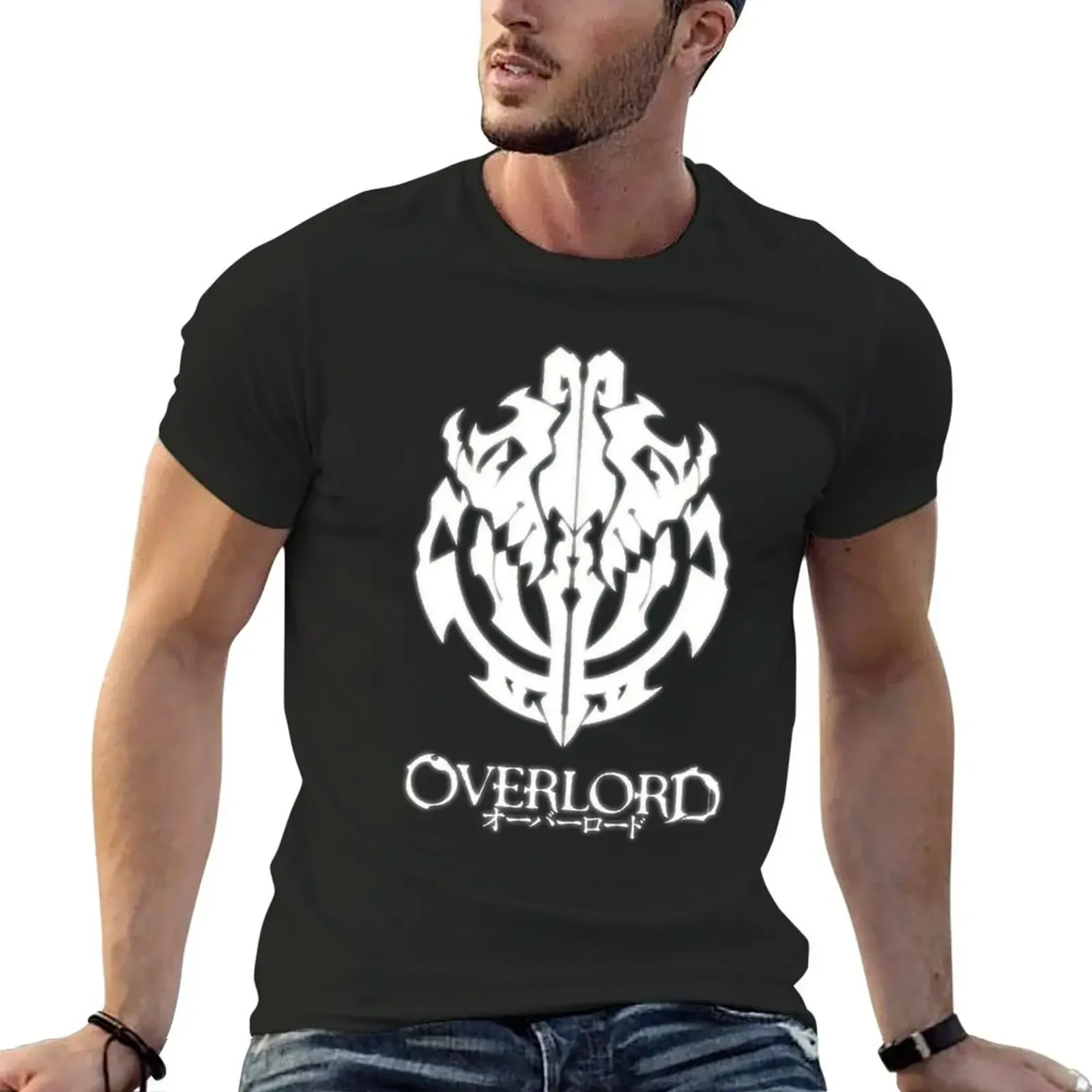 Overlord Anime - Guild Emblem - Ainz Ooal Gown - T-Shirt sweat shirts graphic shirts graphic tee men t shirts high quality