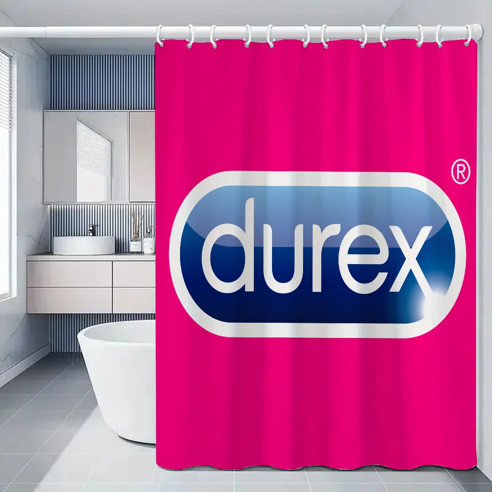 Waterproof and Mildew Proof Shower Curtain Set Durex Full Bathroom Curtains Bath Fabric 200x180 Curtins Funny Products Household