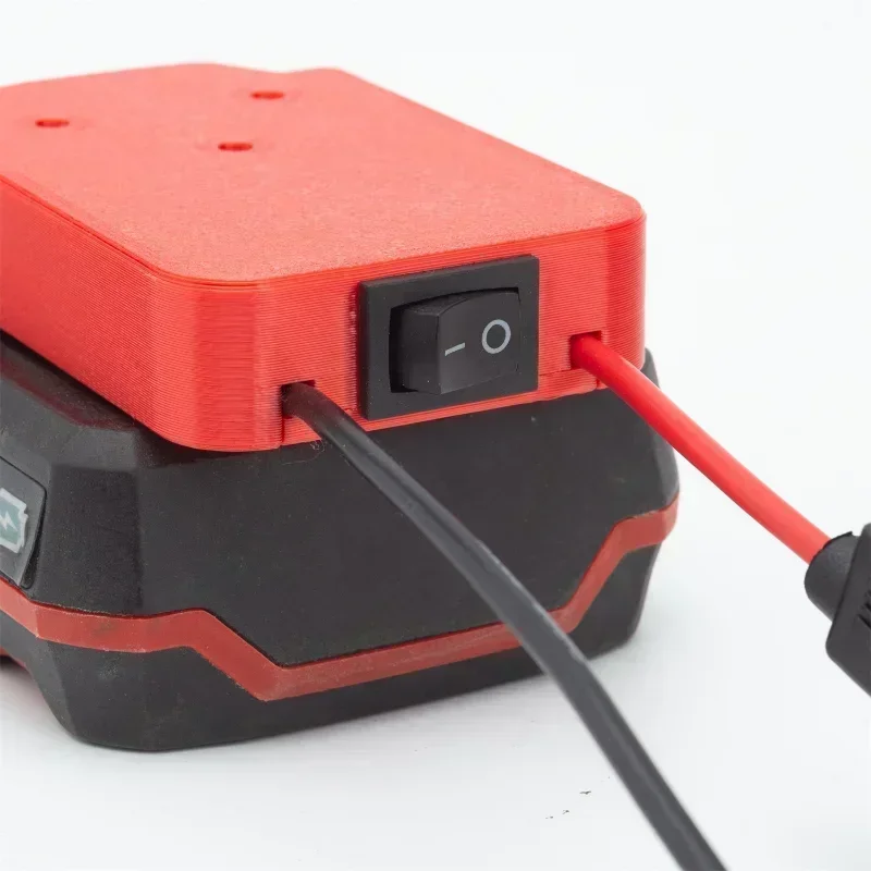 Imagem -02 - Poder Rodas Adaptador para Lidl Parkside X20v Equipe Bateria de Lítio Conector de Alimentação Faça Você Mesmo com Interruptor