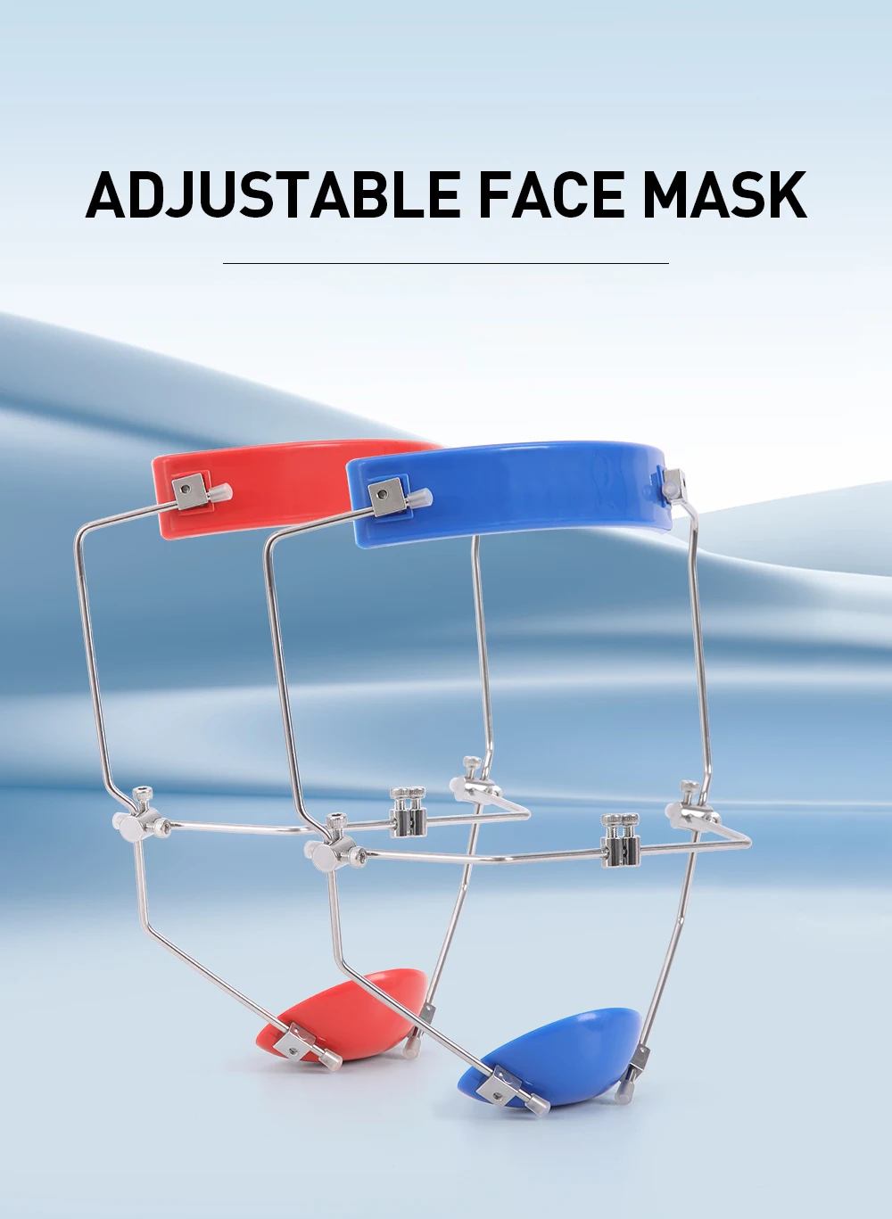 AZDENT Dental Kieferorthopädische Vorwärtszug-Kopfbedeckungs-Gesichtsmaske mit Einhebeln verstellbar – Detail 11