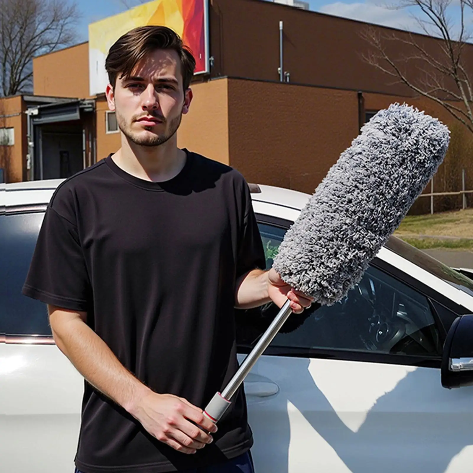 Car Interior Duster Extendable Scratch Free Automotive Brush Car Dust Brush For Automotive Truck Interior Exterior Dashboard