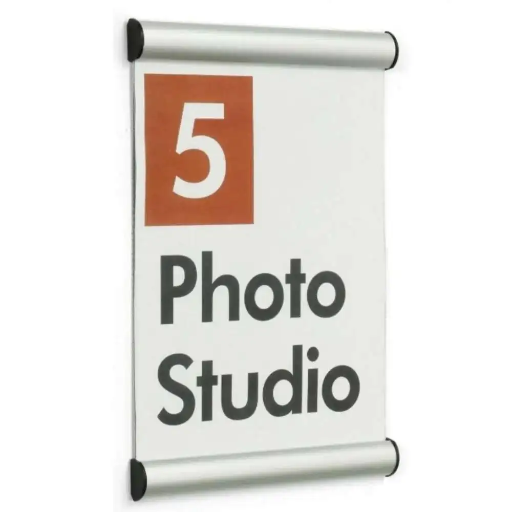 1 pz A6 adesivo supporto per cartello da parete cartello per porta cornice a scatto cartelli per ufficio directory custodia a manica piastra per segnaletica Wayfinding