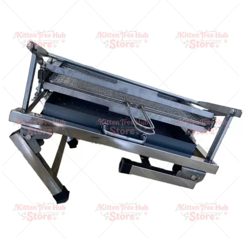 folding grill fish lamb chops rotating household barbecue grill