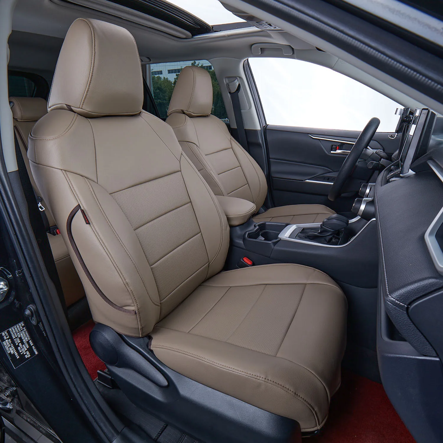 EKR Full Set Durable Perforated Custom Fit Microfiber PVC Pu Nappa Leather Car for SEAT Covers for Toyota Land Cruiser Prado
