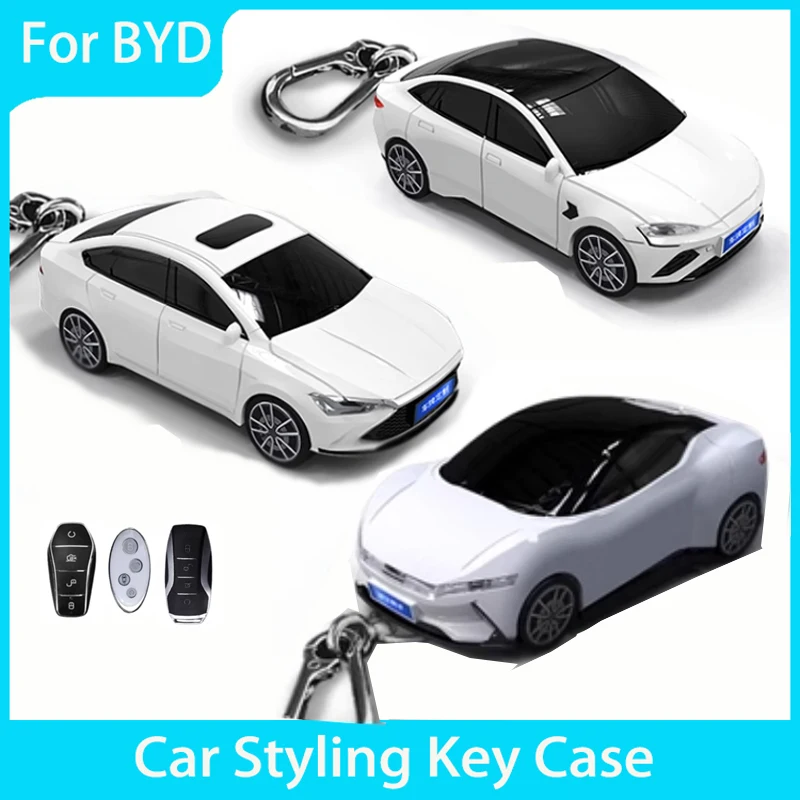 

For BYD Qin Seal Sports Car Appearance Key Case Cover for BYD Atto 3 Han EV EV600 Song Yuan Plus Pro Tang DM MAX Key Car Styling