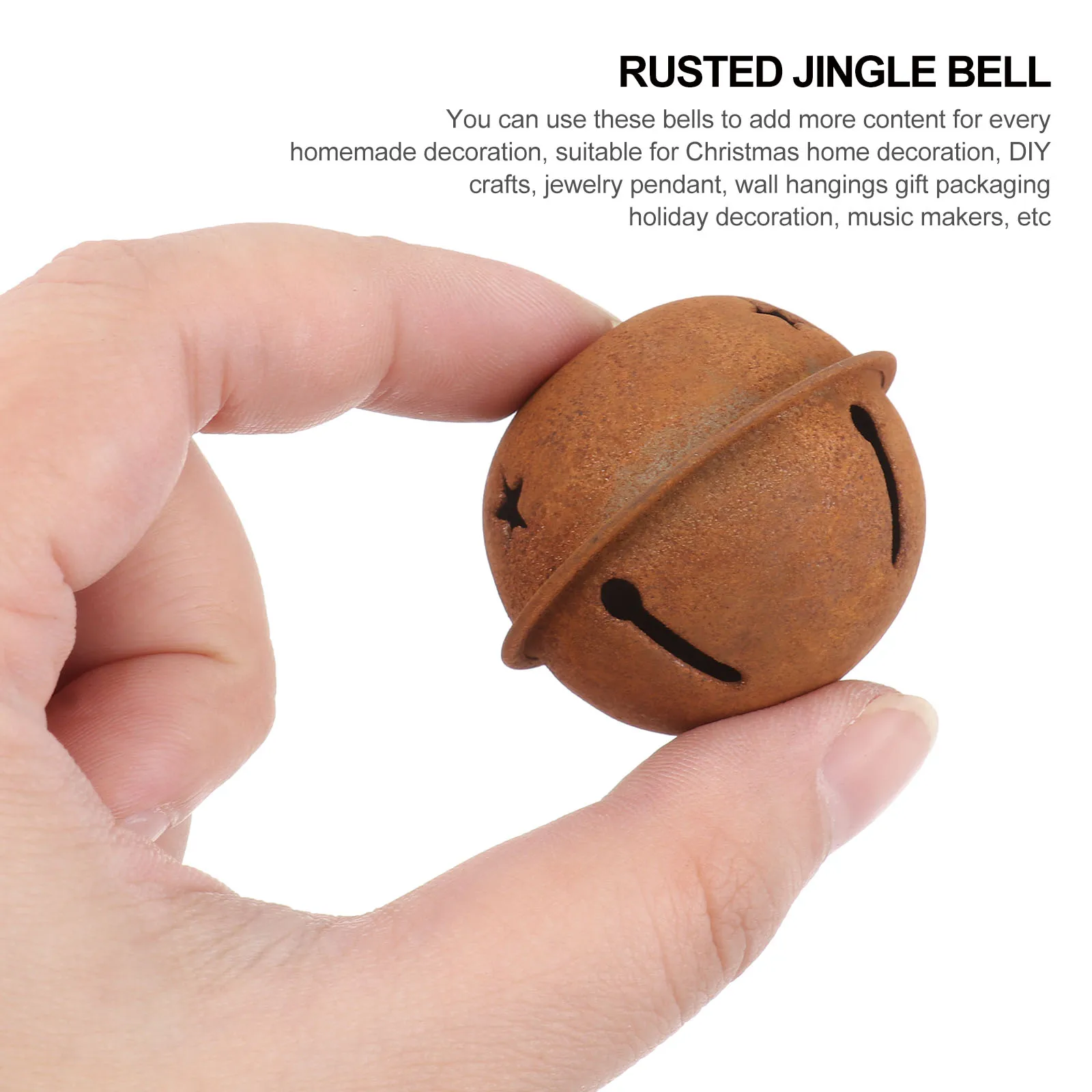 أجراس جرس جلجل عيد الميلاد صدئ المعادن الحرفية ستار الحرف شجرة ريفي cutبها بنفسك انقطاع حلي معلقة الصدأ خمر الديكور