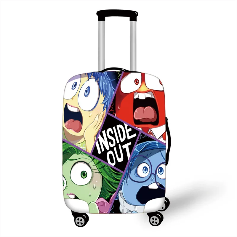 Disney Inside Out 2 Elastic Luggage Cover Cartoon Suitcase Protective Cover Kawaii Thicken Luggage Case Tags Travel Trolley Case