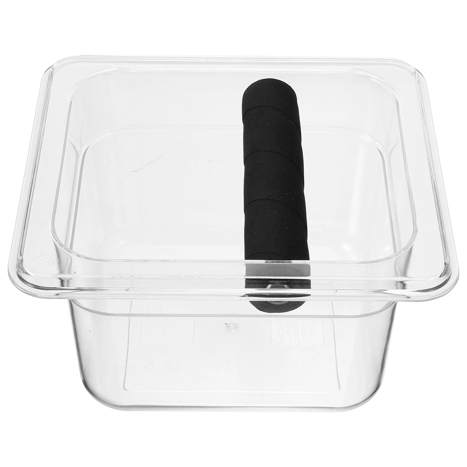 

Coffee Grounds Box Large Capacity Acrylic Knock Bin Espresso Machine Grind Waste Container Tamping Station Home Kitchen Office