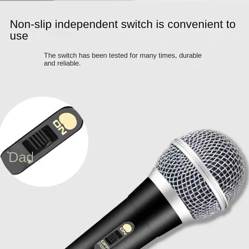 Professional Wired Microphone High-end Super-Cardioid Dynamic Microphone Noise Suppression Cardioid Microphone Outdoor Party