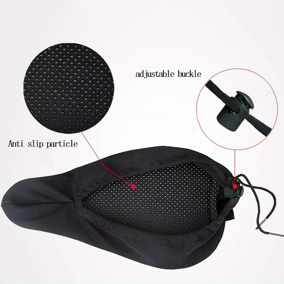 غطاء وسادة ناعم ثلاثي الأبعاد للدراجة، وسادة مقعد الدراجة السميكة، غطاء سرج مريح، وسادة الدراجة لملحقات الدراجة الجبلية