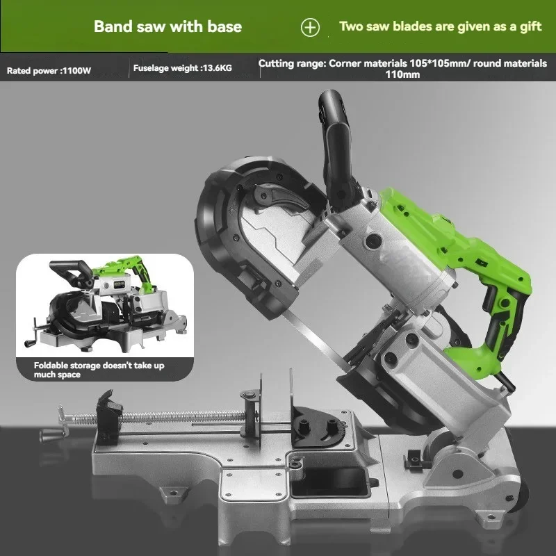 Multifunctional Band Saw Electric Cutting Machine Stainless Steel and Aluminum Type Metal Cutting Machine for Metals and Woods - view 6
