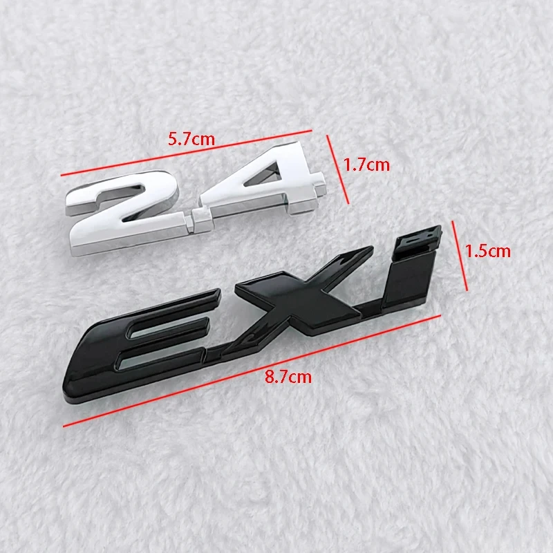 ABS Car Body Side Emblem Rear Trunk Badge Sticker for Honda 2.4 EXi Vezel Accord CRV Civic City Odyssey Elysion Jade Pilot