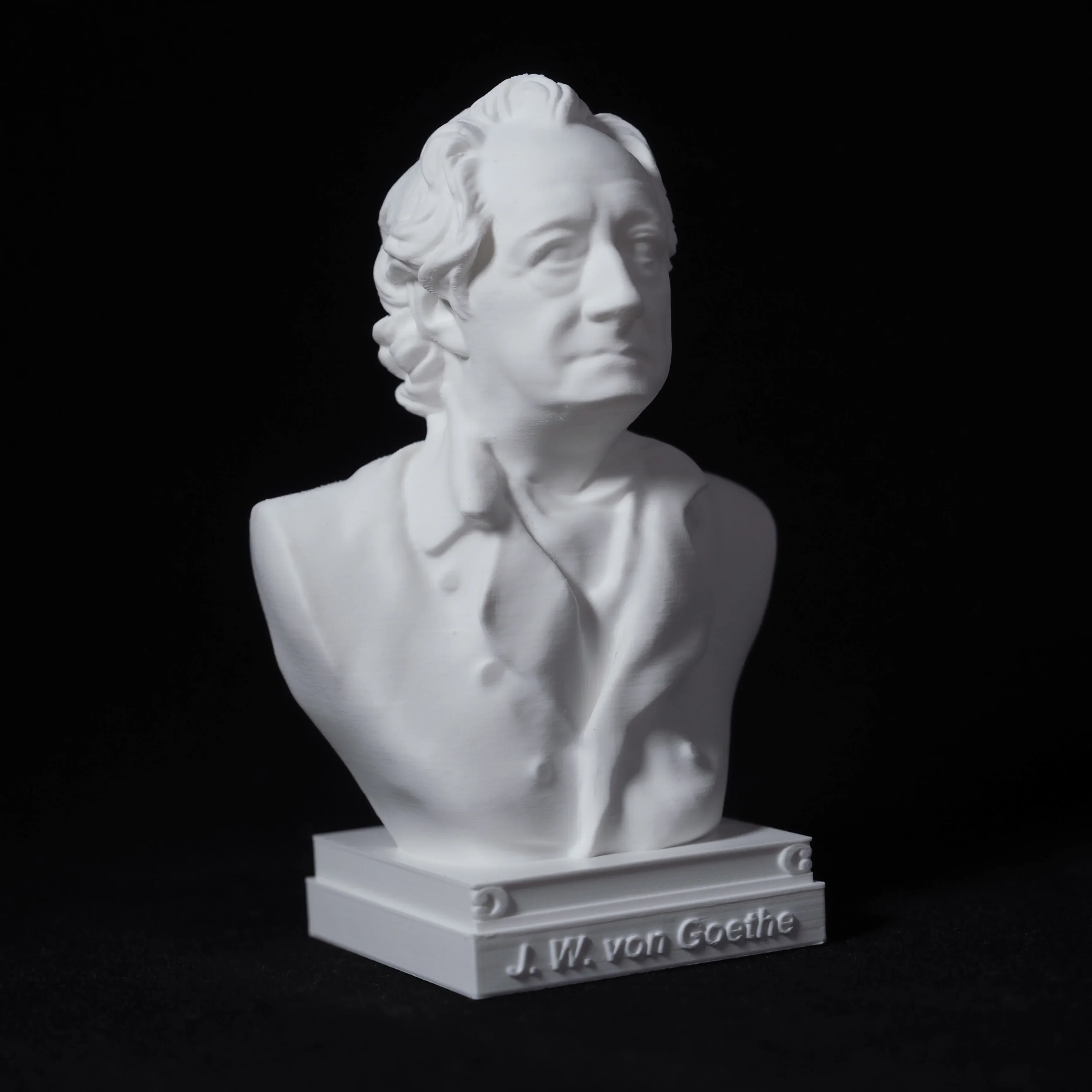 Goethe ornaments statue model ornaments bust crafts great man portrait desk desk, 3D printing PLA plastic material