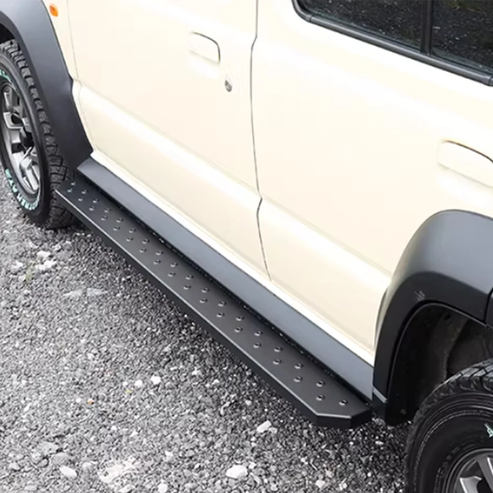 Side Steps / Rock Sliders for Suzuki Jimny 5-Door 2023-2026, Steel E-Coated Powder Coated 150kg Load Capacity Offroad, JMN151