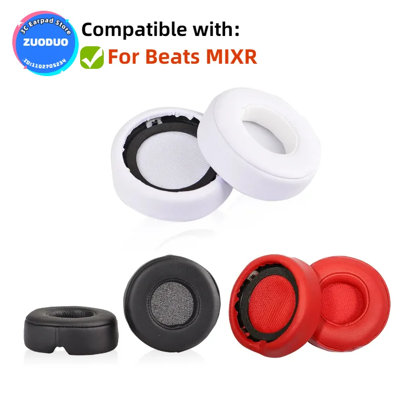 

Replacement Ear pads for Beats MIXR Headphones Memory Foam Ear Cushions High Quality Earpads headset Leather