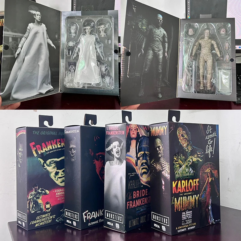 Universal Monsters Ultimate Frankenstein Action Figure Bride of Frankenstein Figure Collectible Model Toys Doll Hallowen Present