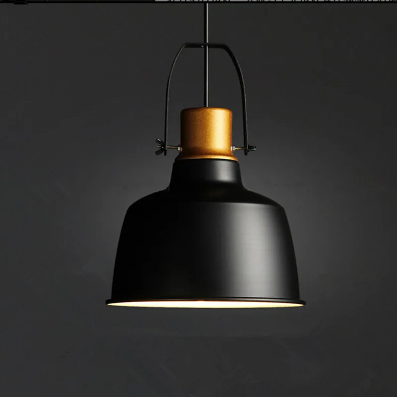 

Vintage aluminum lamp pendant light gold LED Europe style indoor lighting fixture vintage restaurant bar cafe shop AC110-265V