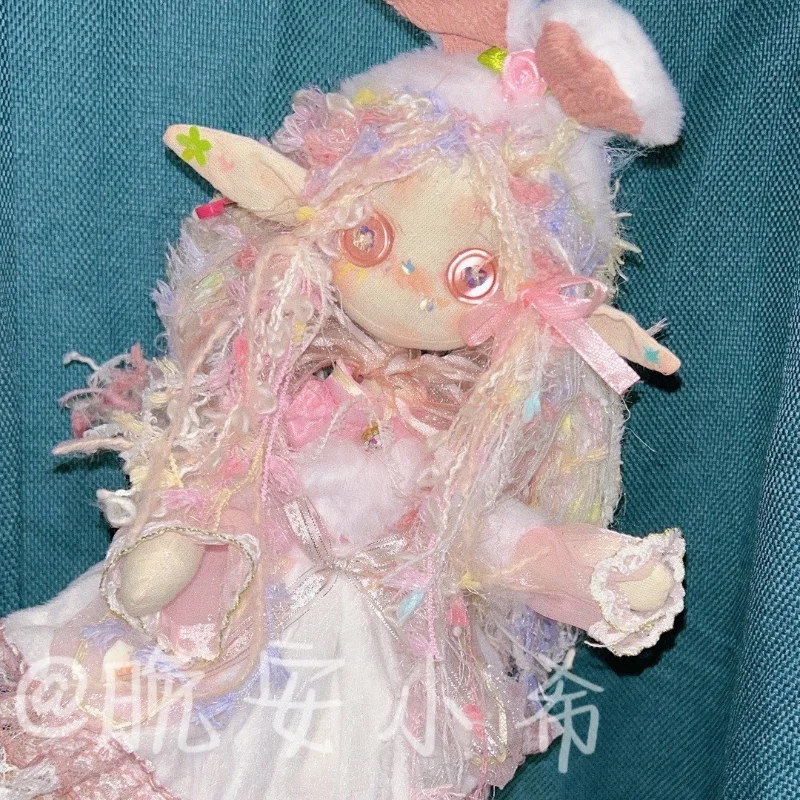 Soft Bunny Button Doll Ghost Mum Doll Hand Sewn Doll Special Gift Customised