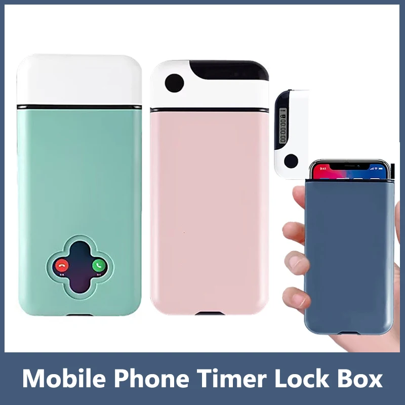 Pudełko blokujące telefon komórkowy z timerem, pudełko do samodyscypliny z timerem dla uczniów, etui blokujące smartfona, bezpieczne pudełko z timerem do iPhone'a