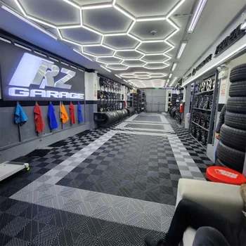 Hexagon LED Garage Light 3