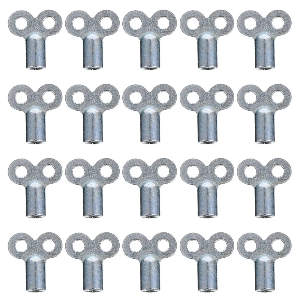 

20Pcs Radiator Heater Bleed Key Metal Square Socket Valve Tool for Plumbing Water Tap Radiator Bleeding Air Valve