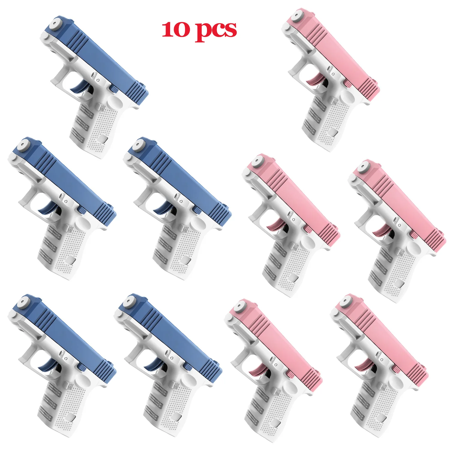 GOWKE 10PCS New Water Gun NON Electric  Pistol Shooting Toy Full Automatic Summer Beach Toy For Kids Children Boys Girls Adults