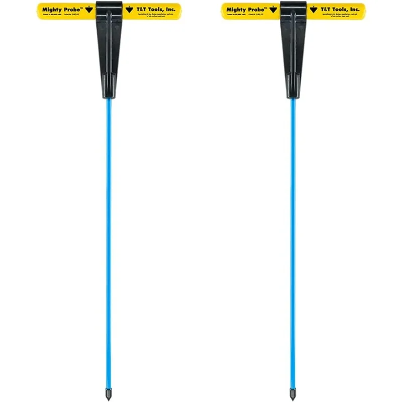 

T&T Tools Mighty Probe Insulated Metal Soil Probe - 48-Inch Long Overall, w/ 3/8" Metal Round Rod