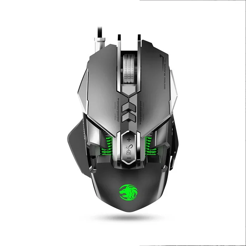 Professional Gaming Wired Mouse Backlight RGB Ergonomic Mechanical Mause Optical Metal Color Gamer Mice For Laptop PC Computer