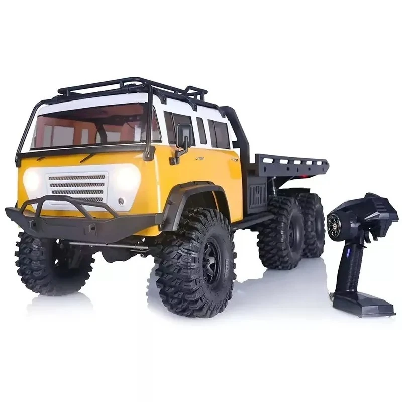 CROSSRC JT6 EMO 6X6 1/10 Scale RC Crawler 6WD Flatbed Off-Road Truck Portal Axle 2-Speed ESC Metal Gear RTR