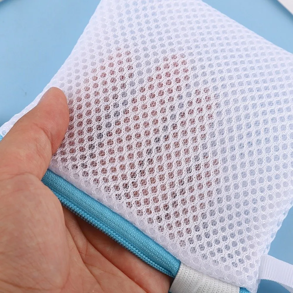Mini Small Mesh Laundry Bag Mesh Single-Layer Scent Beads Special Bags Zipper Polyester Laundry Pods Washing Pouch