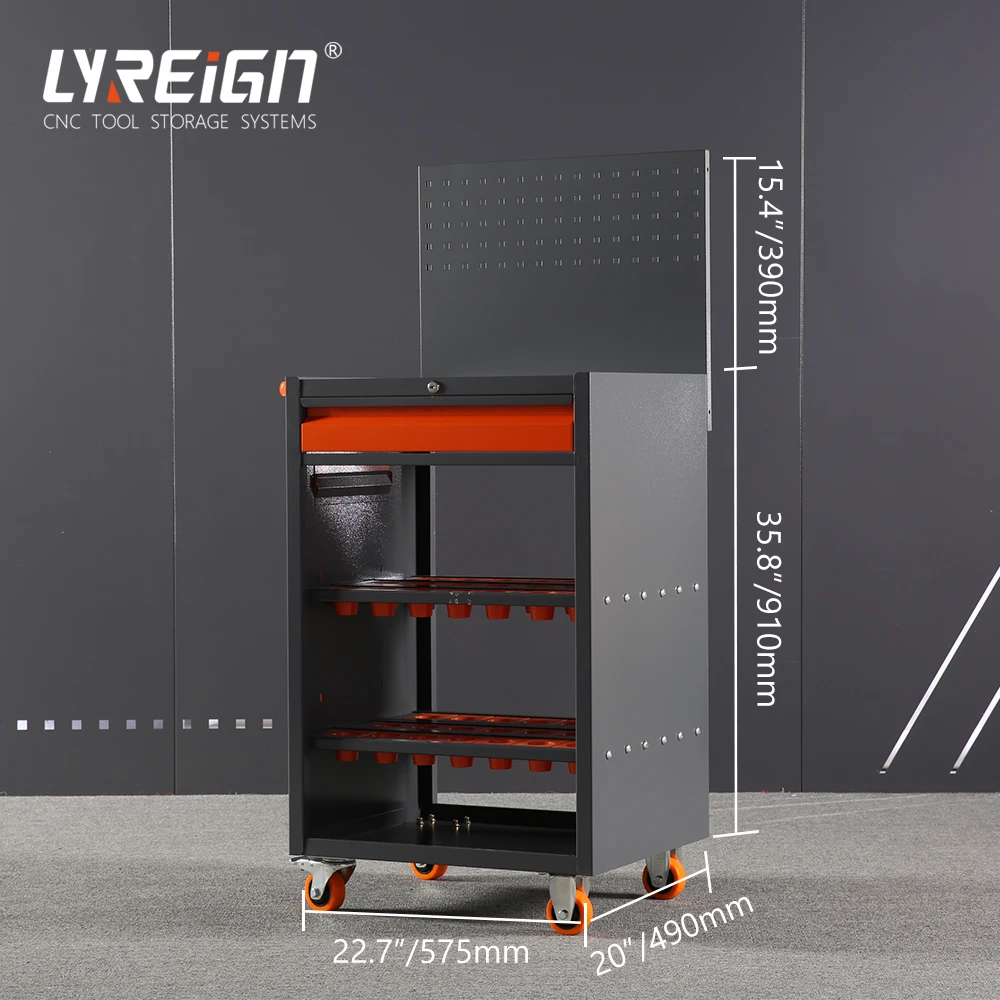 LYREIGN SYC Cutting Holders Cabinet Tool Management Trolley CNC Workshop Tool Trolley Garage Drawer Tool Storage Cabinet