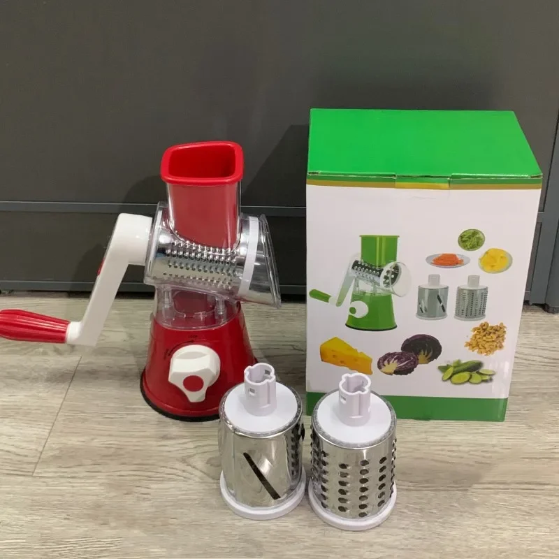 Multifunctional Roller Vegetable Cutter Hand Crank Home Kitchen Shredder Potato Grater