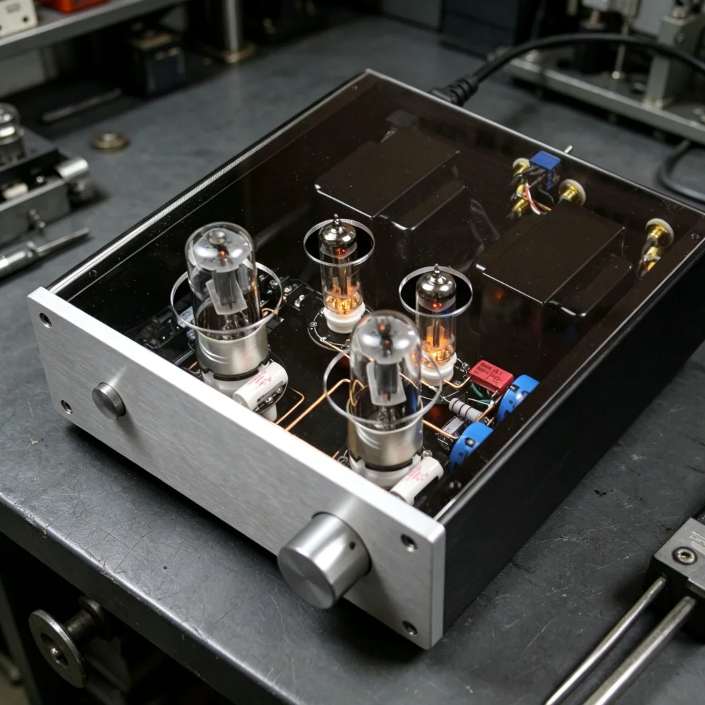 HiFi 6N8P Point-to-Point Tube Preamp 6SN7 Compatible Z11 Iron Core Dual 6Z4 Rectifier Amplifier