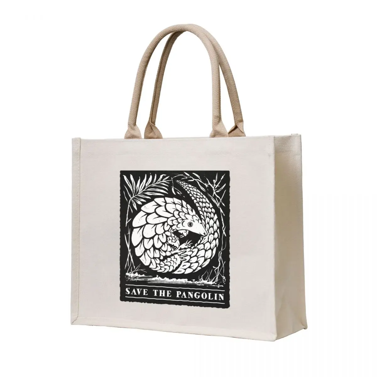 

Endangered Wildlife - Save The Pangolin Tote Bag bag for beach Handbags women supermarket folding bag tote men