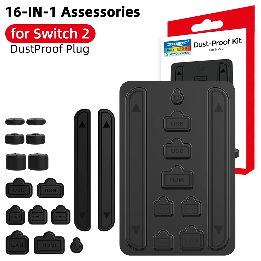Rubber DustProof Plug for Nintendo Switch 2 (2025), Silicone Charging Controller Handle Dust Proof Cover Assessories (16 Pack)