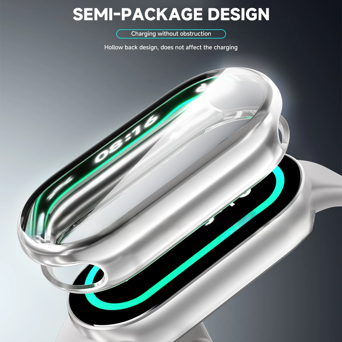For Xiaomi Mi Band 9 Full Cover PC Case For Xiaomi Mi Band 8 Screen Protector For Mi band8 Protective Case TPU Watch Case image 3