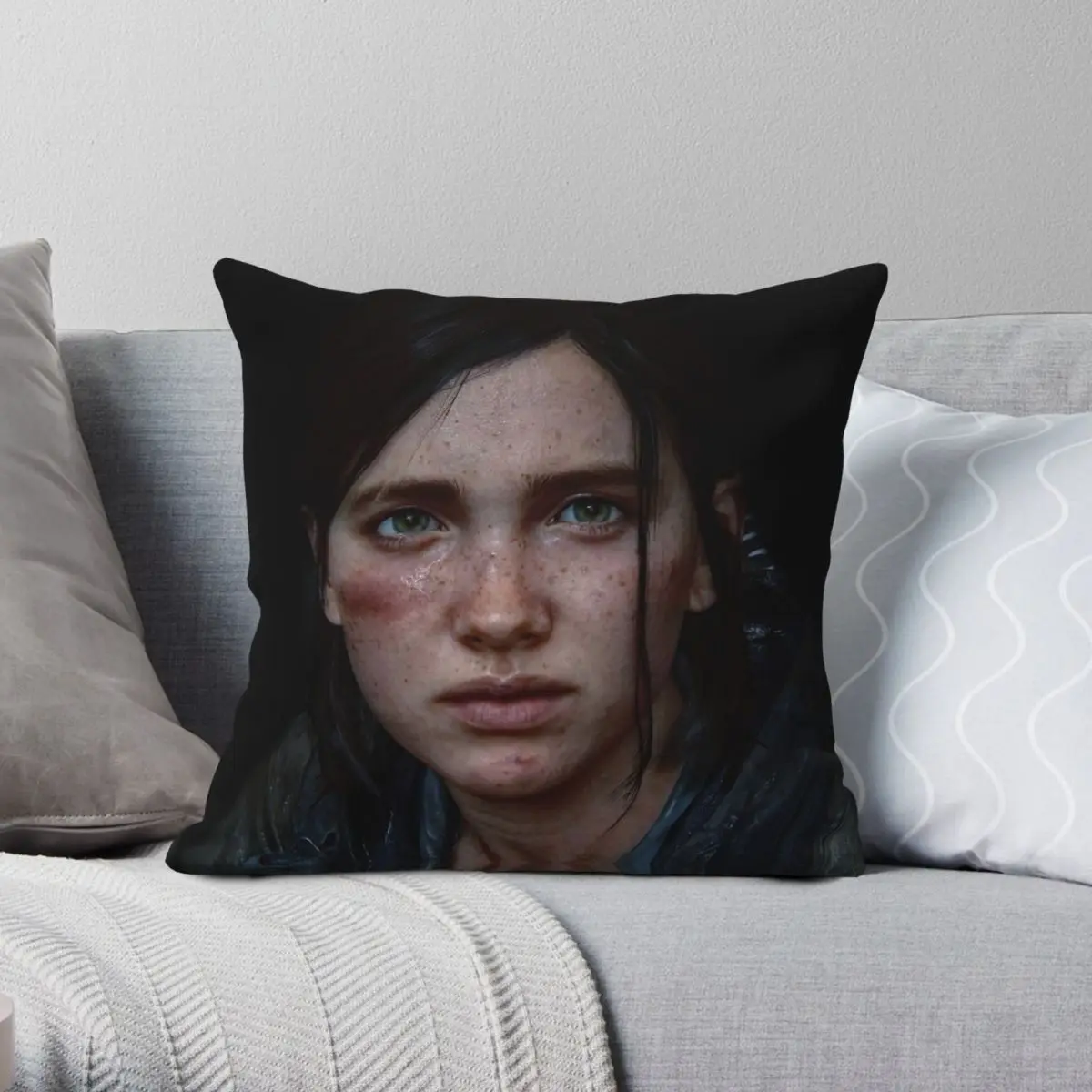 The Last Of Us Part Ellie Williams Pillowcase Polyester Linen Velvet Pattern Zip Decorative Throw Pillow Case Home Cushion Cover