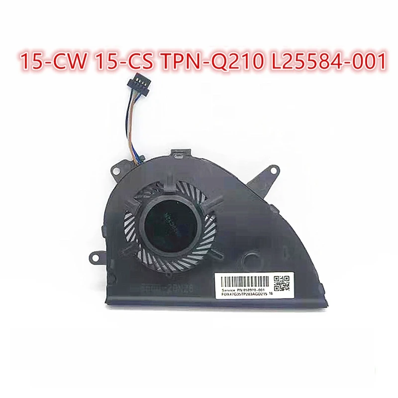 Brand New Original Laptop Cooling Fan For HP Pavilion 15-cw 15-cs TPN-Q210 L25584-001 Notebook Cooler Radiator