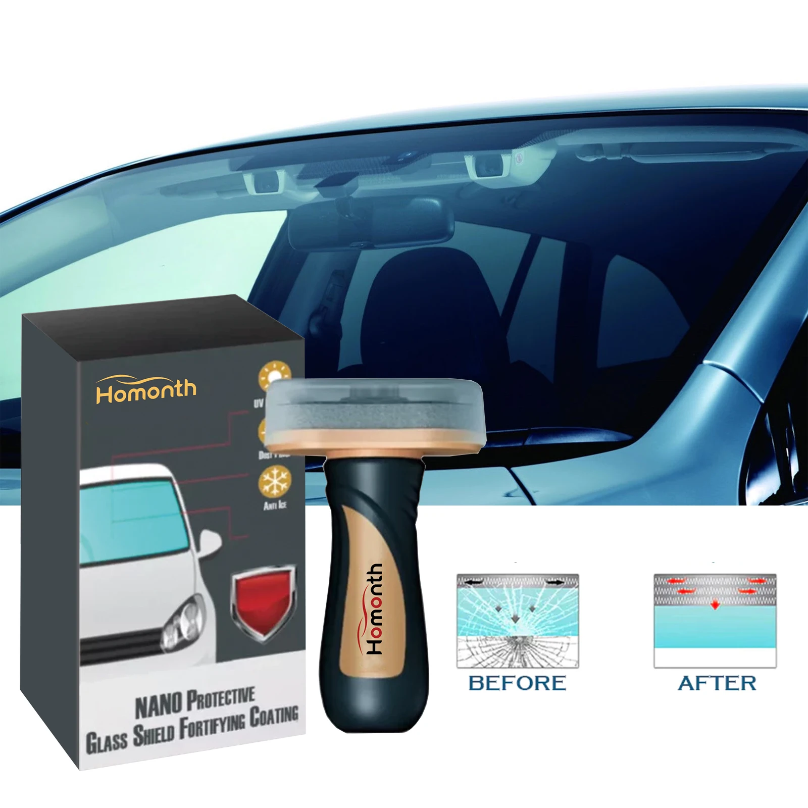 

Car Glass Shielding Strengthening Nano UV Protective Coating Coating Car Accessories Uv Protection Anti-scratch Car Exterior