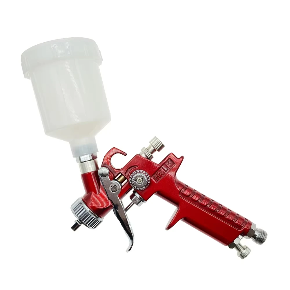 Professional Spray Gun 0.8mm/1.0mm Nozzle H-2000 Mini HVLP Spray Gun Gravity Spray Gun Suit For Wall Painting Car Painting