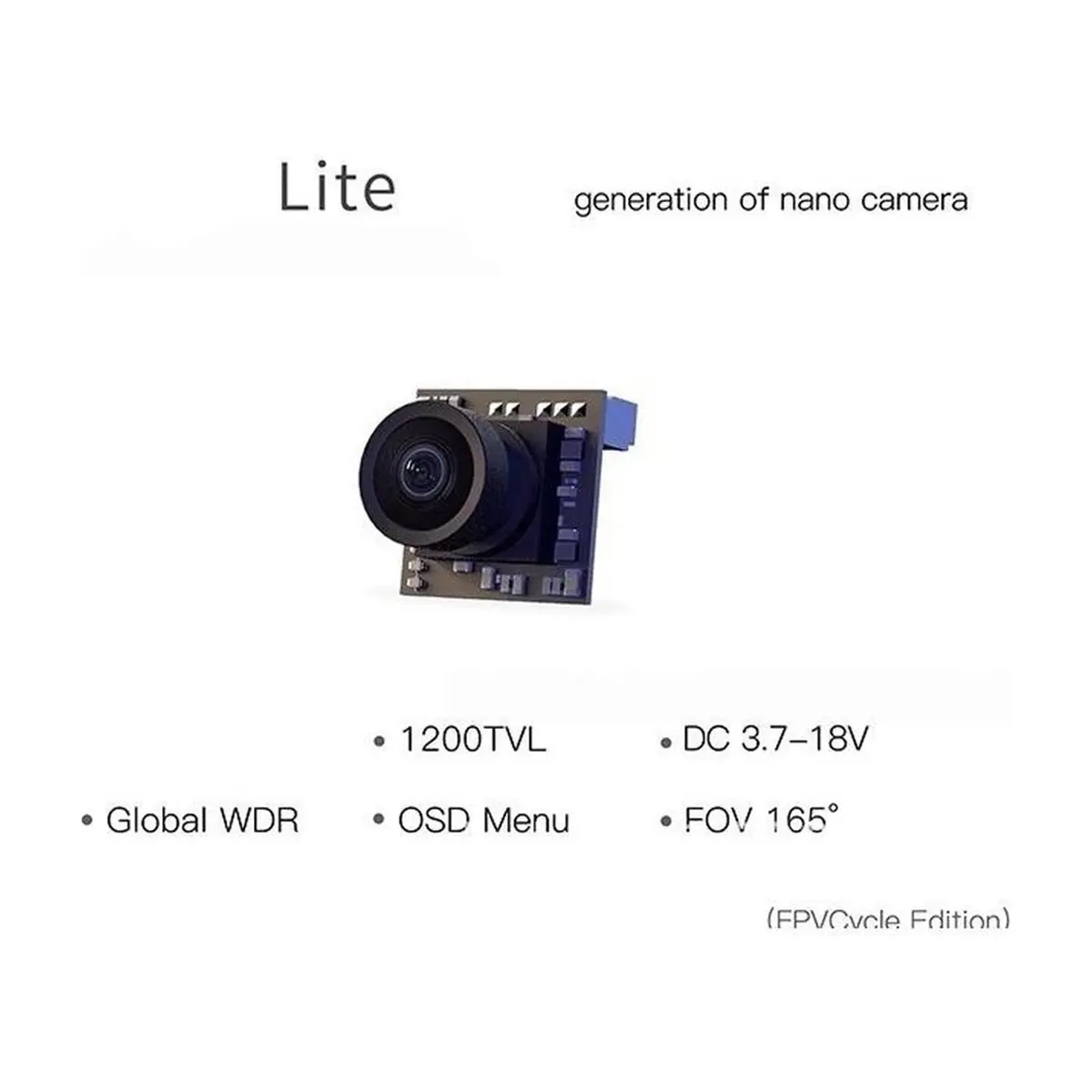 ANT LIE 1200TVL Camera Global WDR OSD 1.8mm Ultra Light FPV Nano 4:3 NTSC/PAL for Parets
