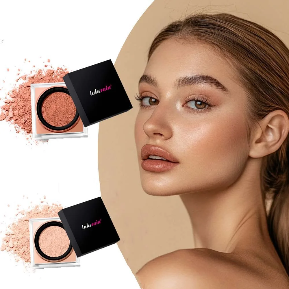 Lock in Makeup Setting Powder Lightweight Silky Texture Matte Loose Powder Weightless Waterproof Face Loose Baking Freckles