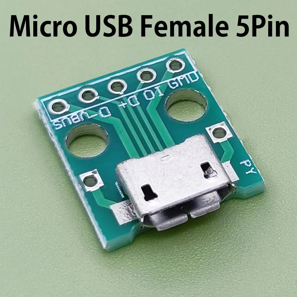 مايكرو USB إلى DIP موصل سالب لوحة القطع كابل شحن لحام مجلس المقبس نوع-C PCB مع محول كابل محول #5