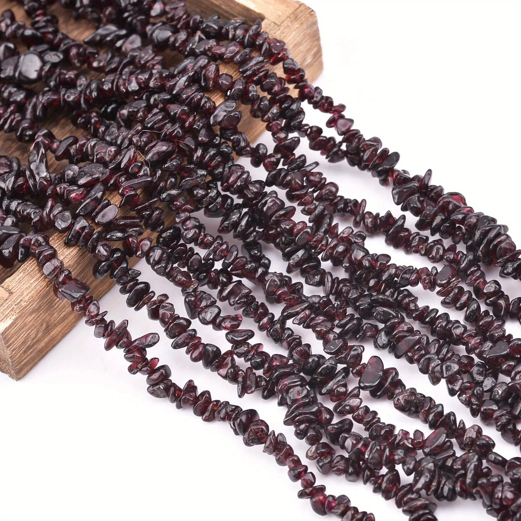 

5-8mm Apx220pcs A+ Natural Red Garnet Free Shape Beads Loose Strand for DIY Jewelry, Healing Crystal Crafts, Boho Decor Supplies